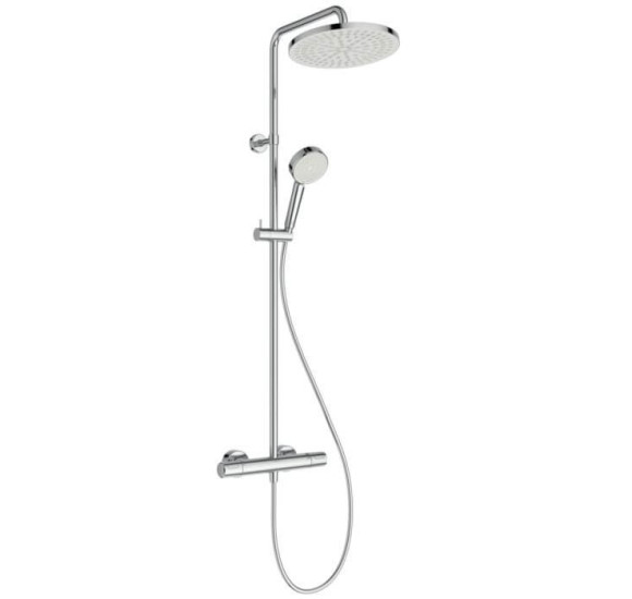 Ideal Standard Ceratherm T25N virštinkinė dušo sistema, chromo spalvos