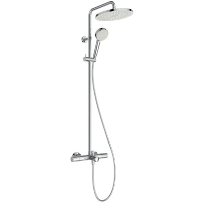 Ideal Standard Ceratherm T25N virštinkinė termostatinė dušo/vonios sistema, chromo spalvos