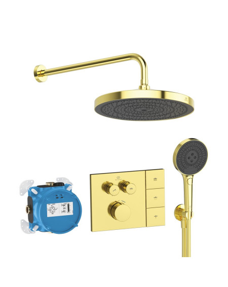 Ideal Standard CERATHERM NAVIGO SOLOS potinkinė termostatinė sistema su 300 mm lietaus galva