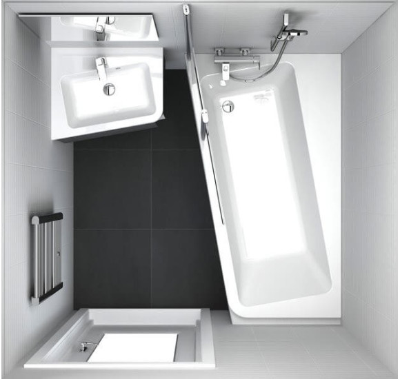 Ravak 10° 160x95, asimetrinė vonia, akrilas (pasirinkite pusę)