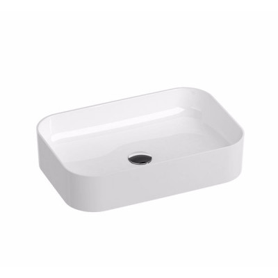 RAVAK pastatomas ant stalviršio Ceramic 550 R Slim praustuvas, baltas