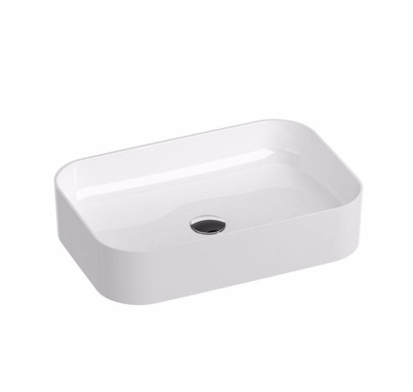 RAVAK pastatomas ant stalviršio Ceramic 550 R Slim praustuvas, baltas