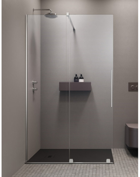 Radaway Furo Walk in nejudanti dušo sienelė chromo spalvos