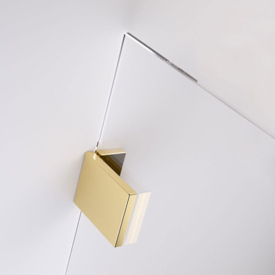 Radaway Essenza pro 8 Gold Walk-in dušo pertvara 6 mm stiklas