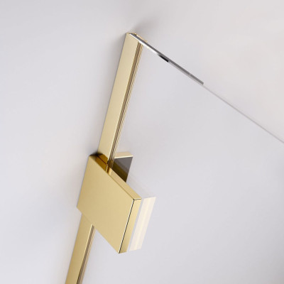 Radaway Essenza pro 8 Gold Walk-in dušo pertvara 6 mm stiklas