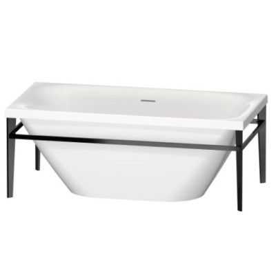 Duravit Xviu laisvai pastatoma vonia su specialiu juodu rėmu 1600x800