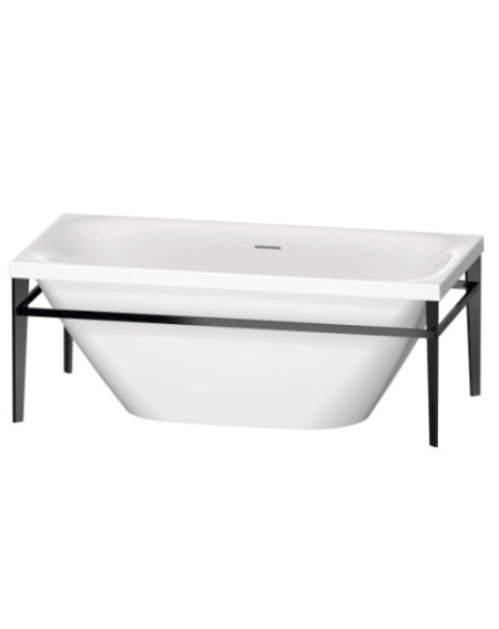 Duravit Xviu laisvai pastatoma vonia su specialiu juodu rėmu 1600x800