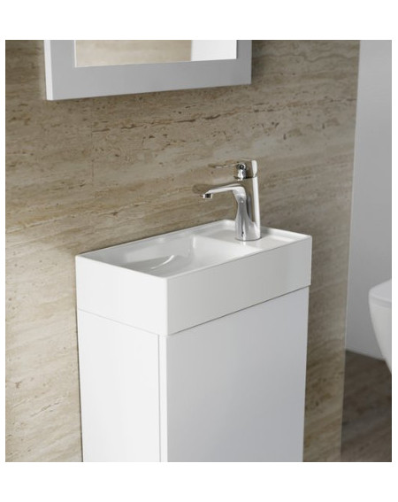 Praustuvas Ravak VEDA SLIM 400 MINI, be persipylimo