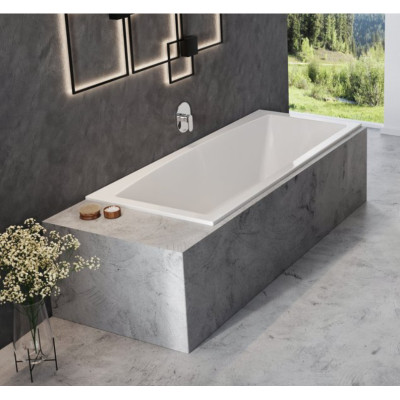Ravak Formy Slim 02 180x80 cm, stačiakampė vonia, akrilas