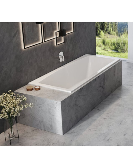 Ravak Formy Slim 02 180x80 cm, stačiakampė vonia, akrilas