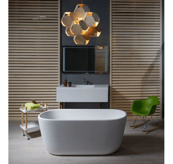 Akmens masės vonia Balteco AZUR 140x70, balta