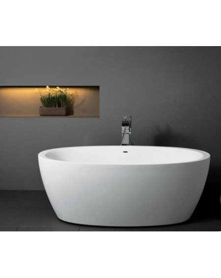 Akmens masės vonia Balteco SENZO 179x90, RAL spalvos šonai