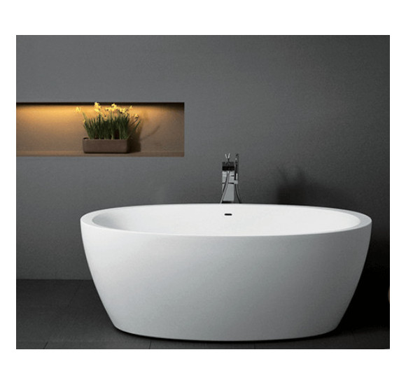 Akmens masės vonia Balteco SENZO 179x90, RAL spalvos šonai
