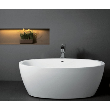 Akmens masės vonia Balteco SENZO 179x90, RAL spalvos šonai