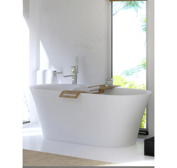 Akmens masės vonia Balteco FIORE 157x72, balta