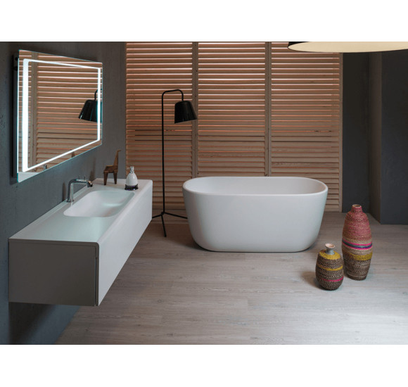 Akmens masės vonia Balteco AZUR 130x70, balta