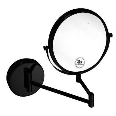 Bemeta Dark Kosmetinis veidrodėlis  Ø190 mm (juodos spalvos)