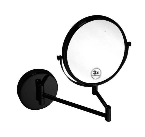 Bemeta Dark Kosmetinis veidrodėlis  Ø190 mm (juodos spalvos)