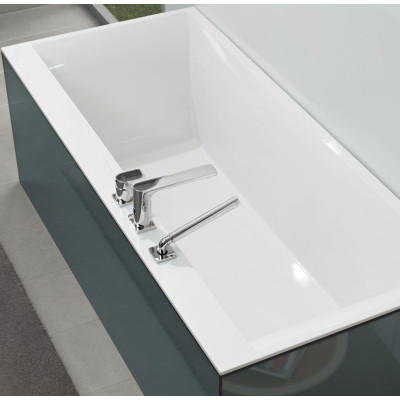 Villeroy&Boch Quaryl Squaro stačiakampė vonia su kojelėmis ir sifonu 170x75cm