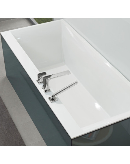 Villeroy&Boch Quaryl Squaro stačiakampė vonia su kojelėmis ir sifonu 170x75cm