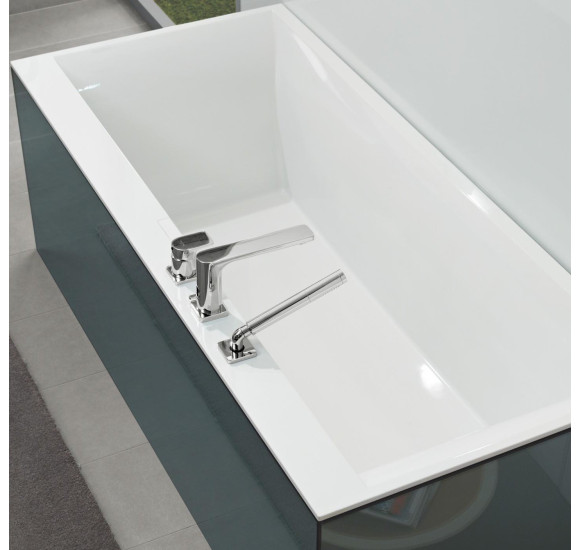 Villeroy&Boch Quaryl Squaro stačiakampė vonia su kojelėmis ir sifonu 170x75cm