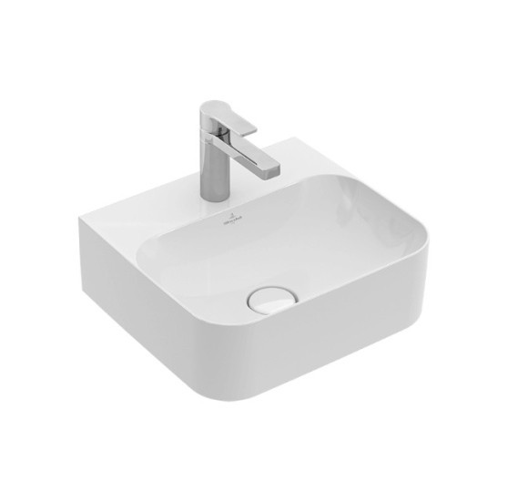 Villeroy & Boch Finion pakabinamas praustuvas, 430 x 390 mm su "Ceramic Plus" danga