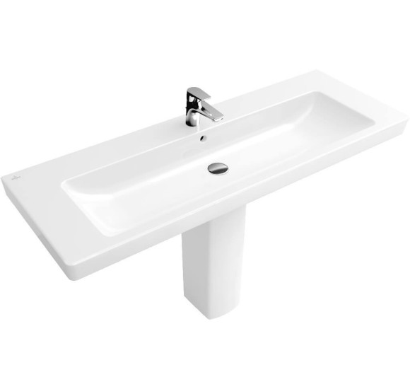 Villeroy & Boch Subway 2.0 praustuvas, 1300x470, su viena anga maišytuvui