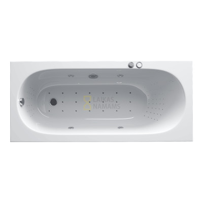 Masažinė vonia Villeroy&Boch Oberon 170x75 su Koller Nano-Future masažo sistema