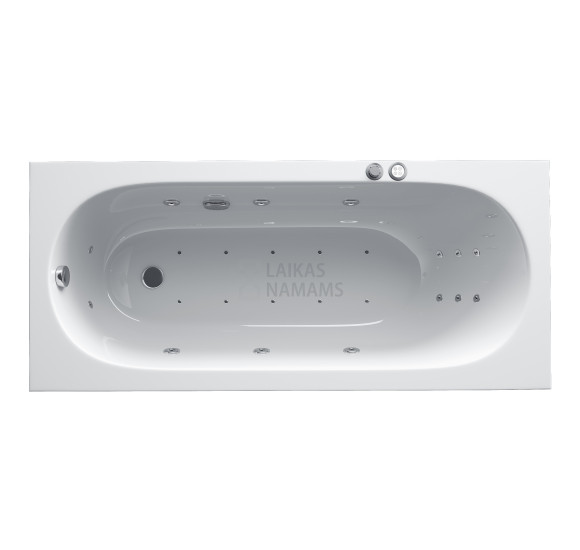 Masažinė vonia Villeroy&Boch Oberon 170x75 su Super Lux masažo sistema