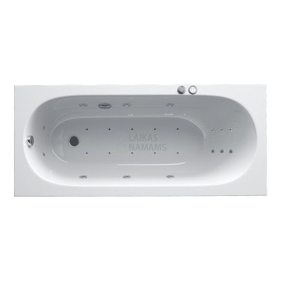 Masažinė vonia Villeroy&Boch Oberon 180x80 su Koller Super Lux masažo sistema