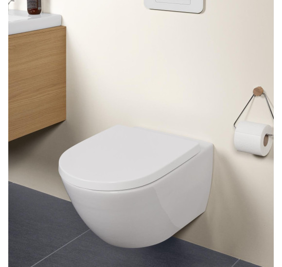 Villeroy&Boch Subway 3.0 "Twist flush" pakabinamas klozetas su dangčiu 4670TS01