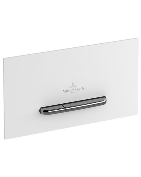 WC klavišas Villeroy&Boch 300 baltas su chromo mygtukais