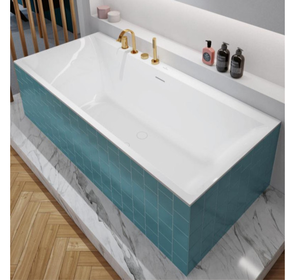 Villeroy&Boch Subway 3.0 Duo stačiakampė vonia, 1800 x 800 mm su vandenį pripildančiu sifonu