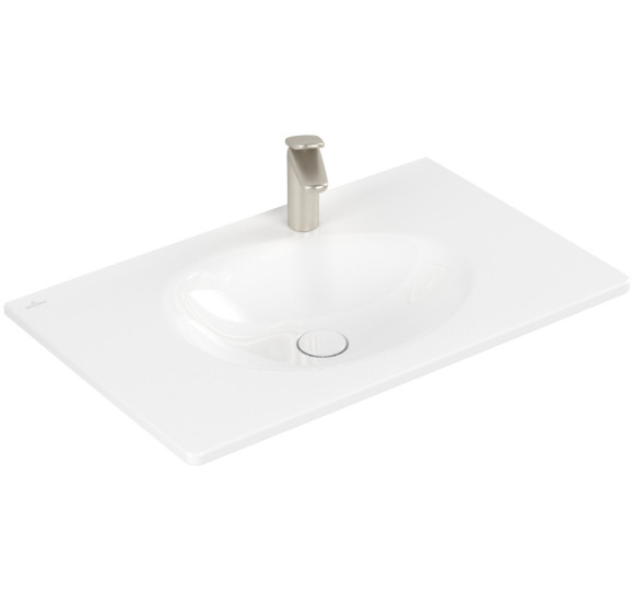 Villeroy & Boch Antao pakabinamas/montuojamas ant baldų praustuvas 80 cm, su skyle maišytuvui, pasirenkama spalva