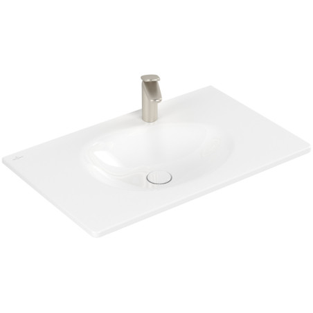 Villeroy & Boch Antao pakabinamas/montuojamas ant baldų praustuvas 80 cm, su skyle maišytuvui, pasirenkama spalva