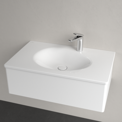 Villeroy & Boch Antao pakabinamas/montuojamas ant baldų praustuvas 80 cm, su skyle maišytuvui, pasirenkama spalva