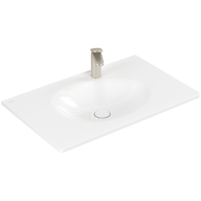 Villeroy & Boch Antao pakabinamas/montuojamas ant baldų praustuvas 80 cm, su skyle maišytuvui, ViFlow, pasirenkama spalva
