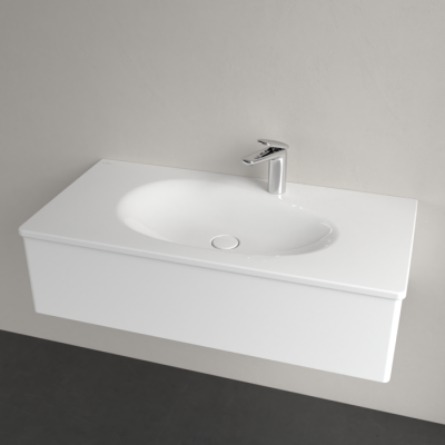 Villeroy & Boch Antao pakabinamas/montuojamas ant baldų praustuvas 100 cm, su skyle maišytuvui, pasirenkama spalva