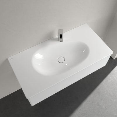 Villeroy & Boch Antao pakabinamas/montuojamas ant baldų praustuvas 100 cm, su skyle maišytuvui, pasirenkama spalva