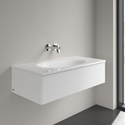 Villeroy & Boch Antao pakabinamas/montuojamas ant baldų praustuvas 100 cm, be skylės maišytuvui, pasirenkama spalva