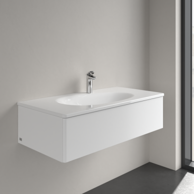 Villeroy & Boch Antao pakabinamas/montuojamas ant baldų praustuvas 100 cm, su skyle maišytuvui, ViFlow, pasirenkama spalva