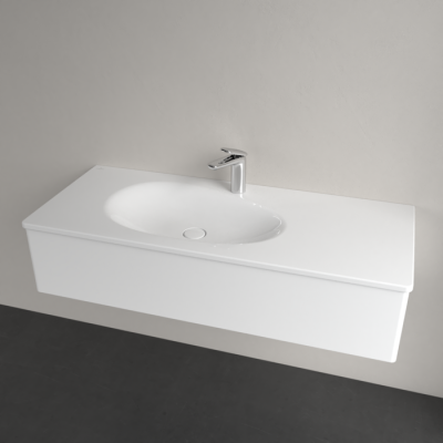 Villeroy & Boch Antao pakabinamas/montuojamas ant baldų praustuvas 120 cm, su skyle maišytuvui, pasirenkama spalva