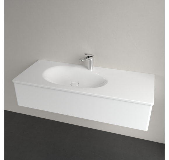 Villeroy & Boch Antao pakabinamas/montuojamas ant baldų praustuvas 120 cm, su skyle maišytuvui, pasirenkama spalva