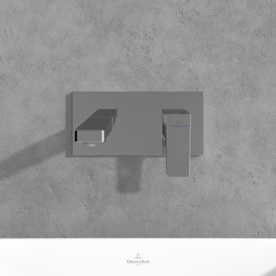 Villeroy & Boch Architectura Square potinkinis praustuvo maišytuvas su snapu, pasirenkama spalva
