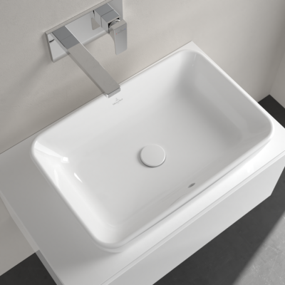 Villeroy & Boch Architectura ant stalviršio pastatomas stačiakampis praustuvas, 60 cm, su persipylimu
