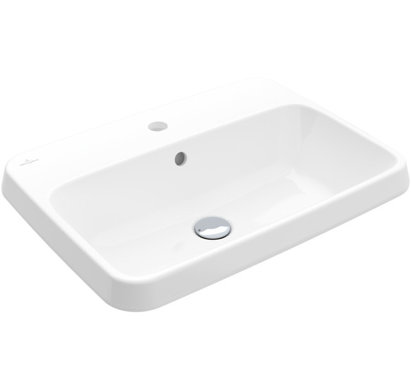 Villeroy & Boch Architectura stačiakampis įleidžiamas praustuvas, 60 cm, su persipylimu