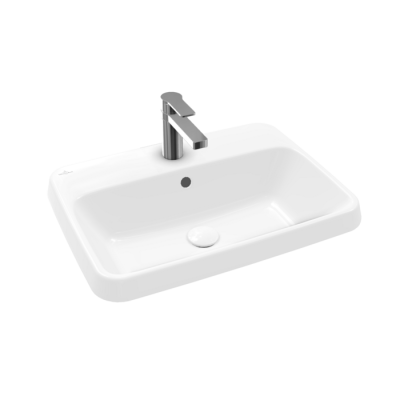 Villeroy & Boch Architectura stačiakampis įleidžiamas praustuvas, 60 cm, su persipylimu