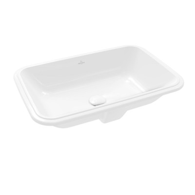 Villeroy & Boch Architectura po stalviršiu montuojamas stačiakampis praustuvas, 57 cm, su persipylimu