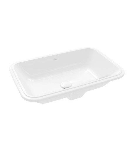 Villeroy & Boch Architectura po stalviršiu montuojamas stačiakampis praustuvas, 57 cm, su persipylimu