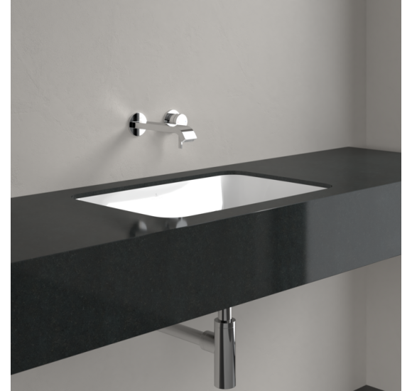Villeroy & Boch Architectura po stalviršiu montuojamas stačiakampis praustuvas, 57 cm, be persipylimo